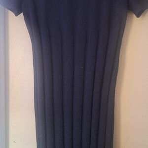 St. John's Bay Navy Blue Ribbed Dress
